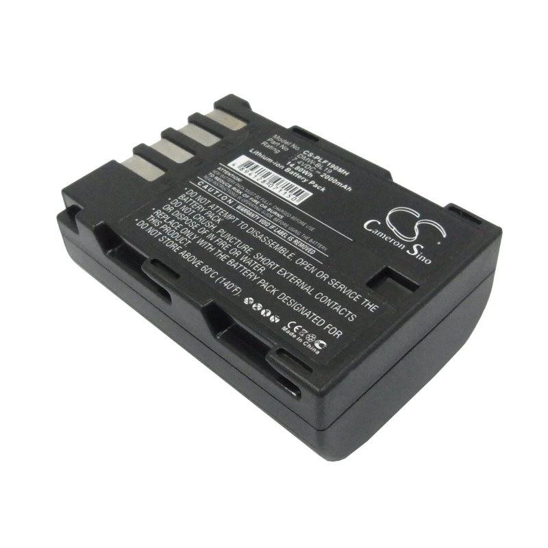 Batterie pour Panasonic DMW-BLF19E (2000 mAh/14.8 Wh, 7.4 V)