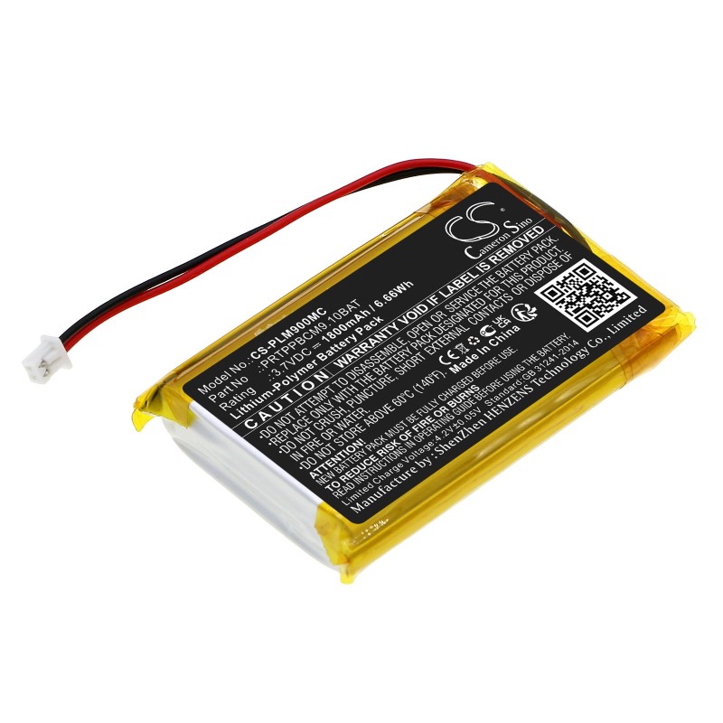 Batterie pour Pyle PPBCM9 (1800 mAh/6.66 Wh, 3.7 V)