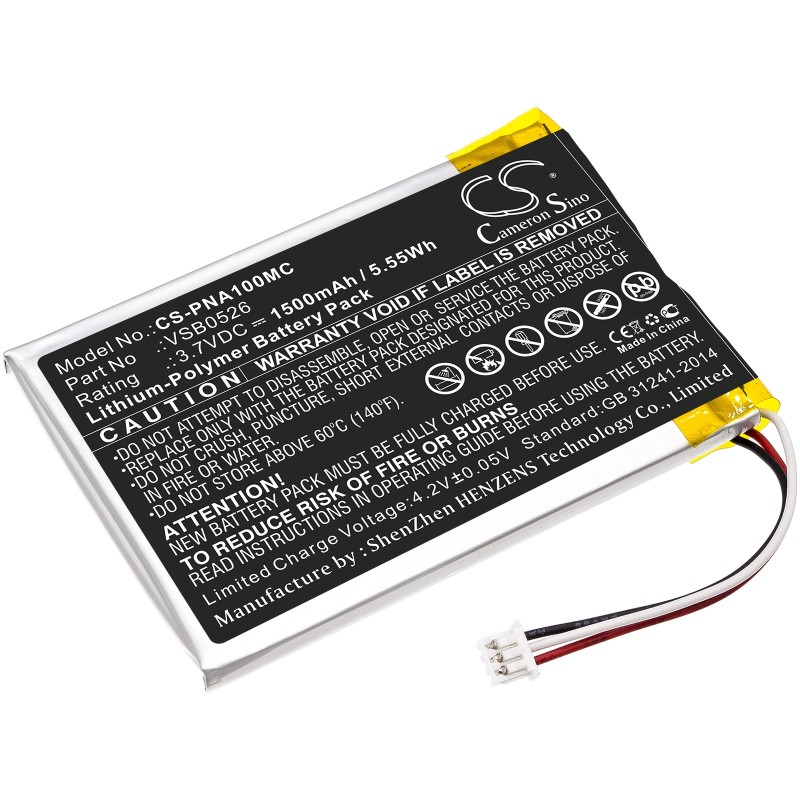 Batterie pour Panasonic VSB0526 (1500 mAh/5.55 Wh, 3.7 V)