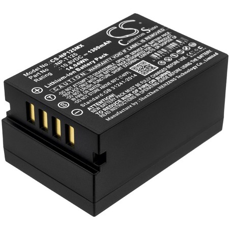 Batterie pour Fujifilm Medium Format GFX (1300 mAh/14.04 Wh, 10.8 V)