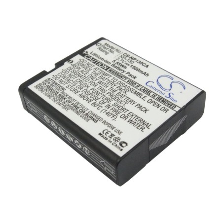 Batterie pour Casio NP-130 (1500 mAh/5.55 Wh, 3.7 V)