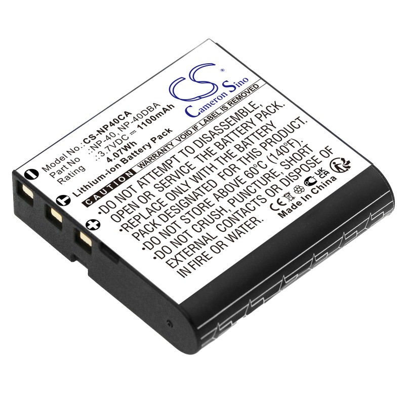 Batterie pour Digilife DDV-5100HD (1100 mAh/4.07 Wh, 3.7 V)