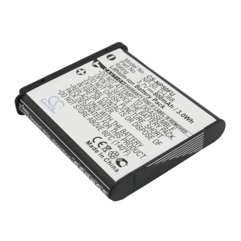 Batterie pour Pentax OptioS10 (800 mAh/2.96 Wh, 3.7 V)