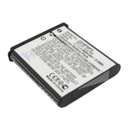 Batterie pour Pentax OptioS10 (800 mAh/2.96 Wh, 3.7 V)