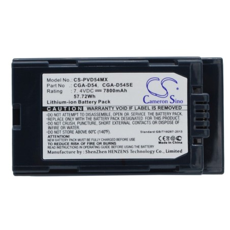 Batterie pour Panasonic PV-DC352 (7800 mAh/57.72 Wh, 7.4 V)
