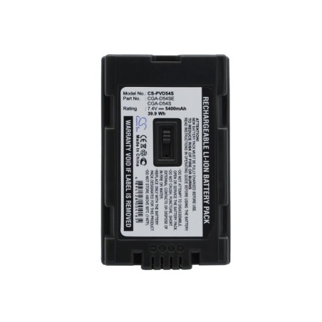 Batterie pour Panasonic AG-DVC32 (5400 mAh/39.96 Wh, 7.4 V)