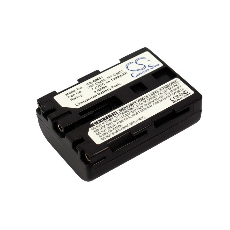 Batterie pour Sony DCR-TRV340 (1300 mAh/9.62 Wh, 7.4 V)