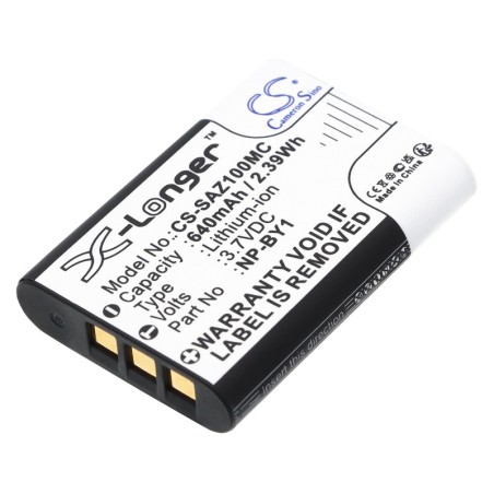 Batterie pour Sony HDR-AZ1 (640 mAh/2.37 Wh, 3.7 V)