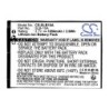 Batterie pour HP C200W (1050 mAh/3.89 Wh, 3.7 V)
