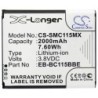 Batterie pour Samsung EB-BC115BBE (2000 mAh/7.6 Wh, 3.8 V)