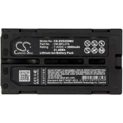 Batterie pour Panasonic PV-GS65 (2900 mAh/21.46 Wh, 7.4 V)