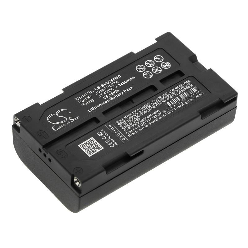 Batterie pour Panasonic PV-GS34 (3400 mAh/25.16 Wh, 7.4 V)