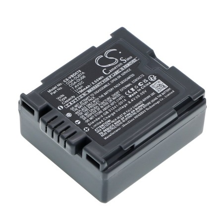 Batterie pour Panasonic VDR-D250 (750 mAh/5.55 Wh, 7.4 V)