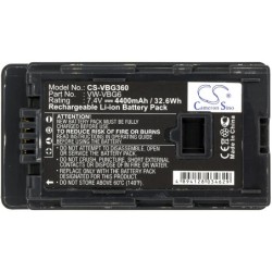 Batterie pour Panasonic HDC-HS9EG-S (4400 mAh/32.56 Wh, 7.4 V)