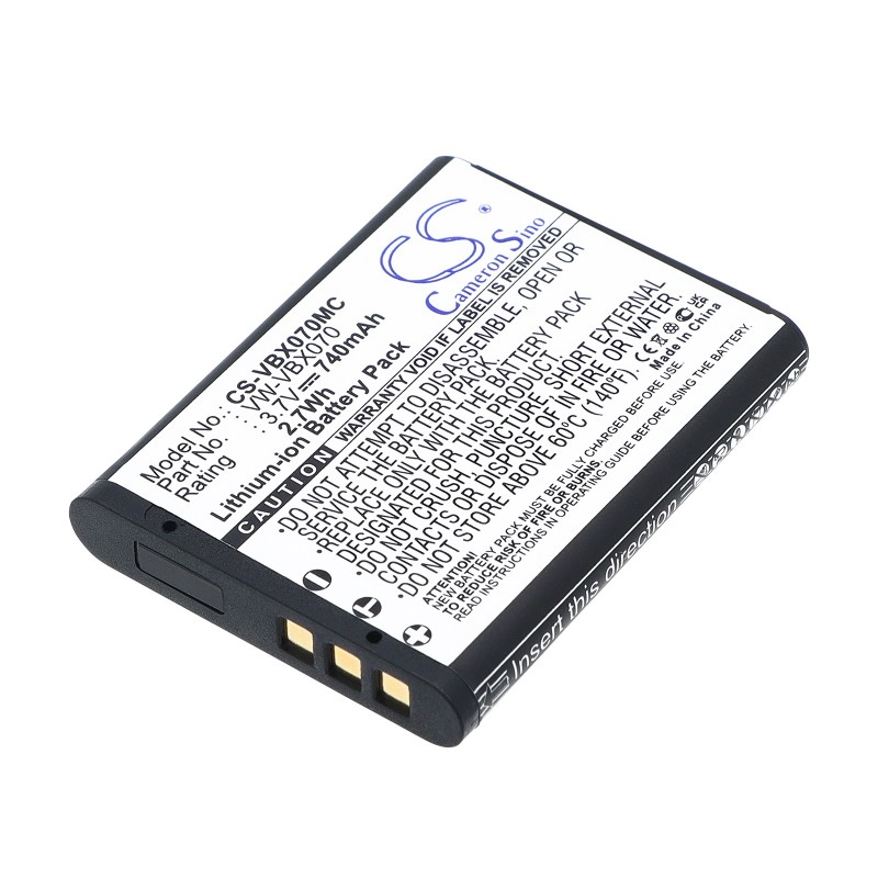 Batterie pour Panasonic HM-TA2 (740 mAh/2.74 Wh, 3.7 V)
