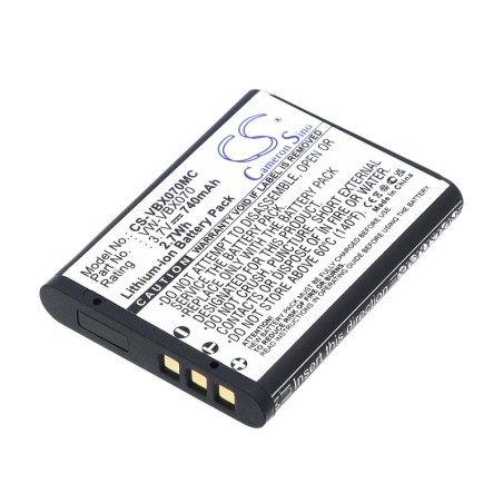 Batterie pour Panasonic HX-DC2W (740 mAh/2.74 Wh, 3.7 V)