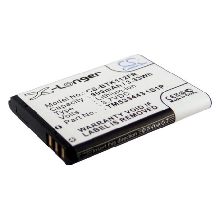 Batterie pour Flextone ECHO HD eR1 (900 mAh/3.33 Wh, 3.7 V)