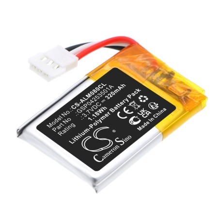 Batterie pour Alcatel-Lucent 3MG08009AA (320 mAh/1.18 Wh, 3.7 V)