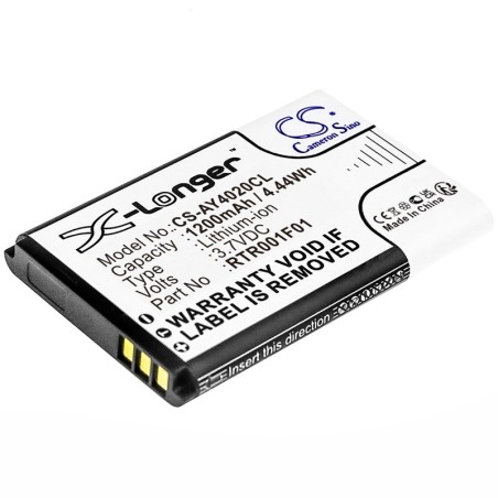 Batterie pour Agfeo DECT 60 (1200 mAh/4.44 Wh, 3.7 V)
