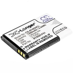 Batterie pour Uniden 1000060 (1200 mAh/4.44 Wh, 3.7 V)