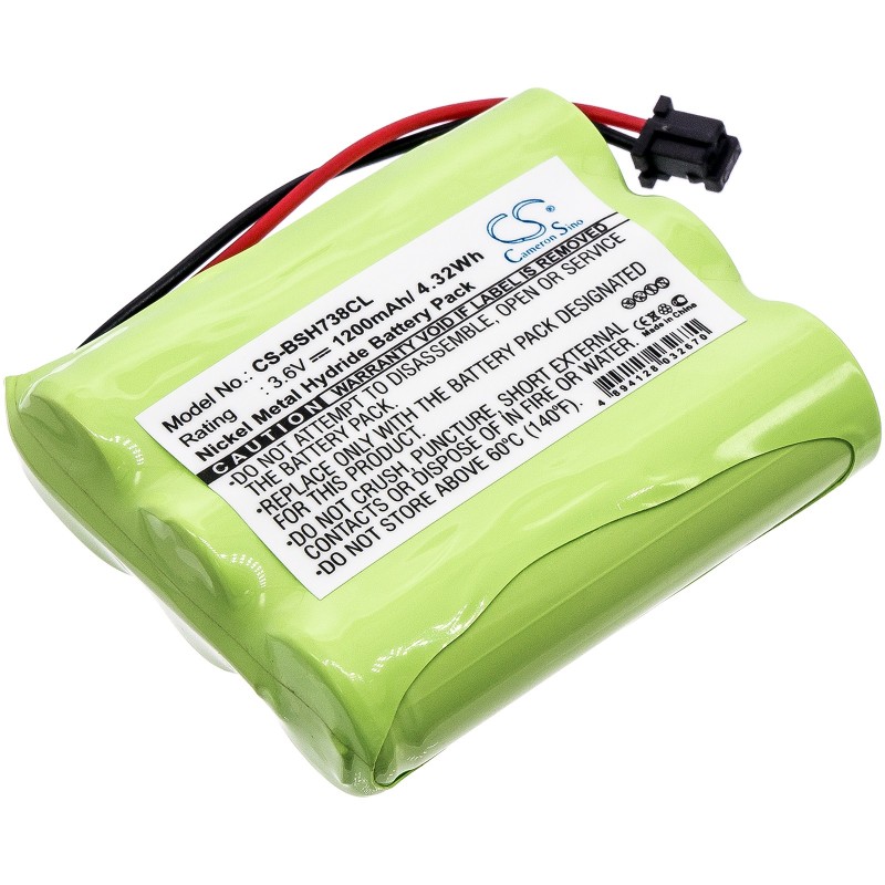 Batterie pour Bosch CT-COM 147 (1200 mAh/4.32 Wh, 3.6 V)