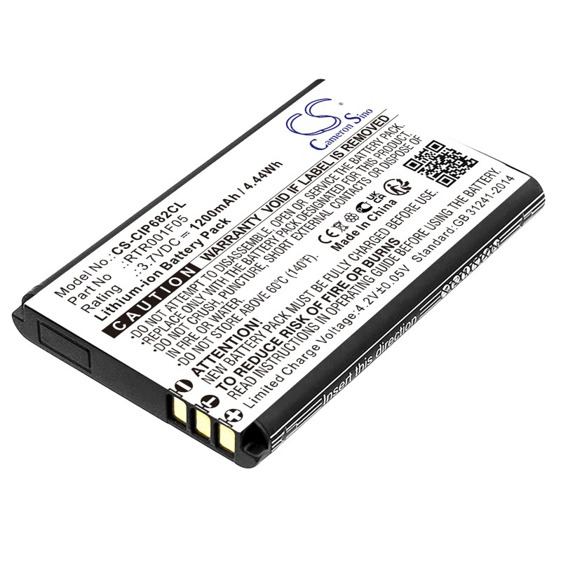 Batterie pour Cisco IP DECT 6800 (1200 mAh/4.44 Wh, 3.7 V)