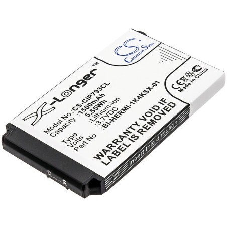 Batterie pour Cisco 7926 (1500 mAh/5.55 Wh, 3.7 V)