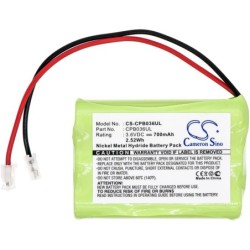 Batterie pour GP 60AAAM3BMU (700 mAh/2.52 Wh, 3.6 V)