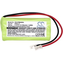Batterie pour Universal AAA x 2 (700 mAh/1.68 Wh, 2.4 V)