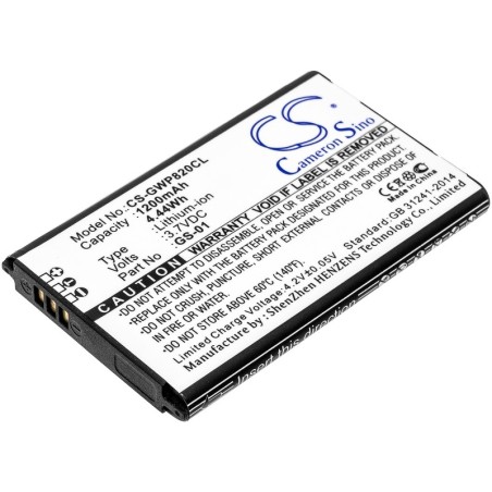 Batterie pour Grandstream DP730 (1200 mAh/4.44 Wh, 3.7 V)