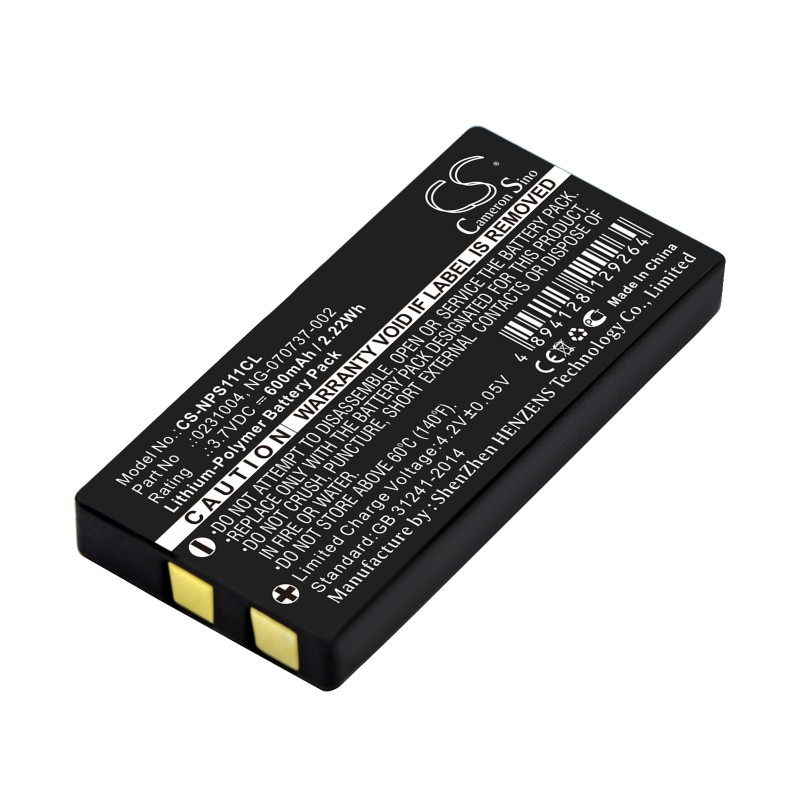Batterie pour NEC PS3D (600 mAh/2.22 Wh, 3.7 V)