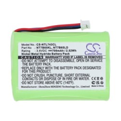 Batterie pour Polycom NT7B65LD (700 mAh/2.52 Wh, 3.6 V)