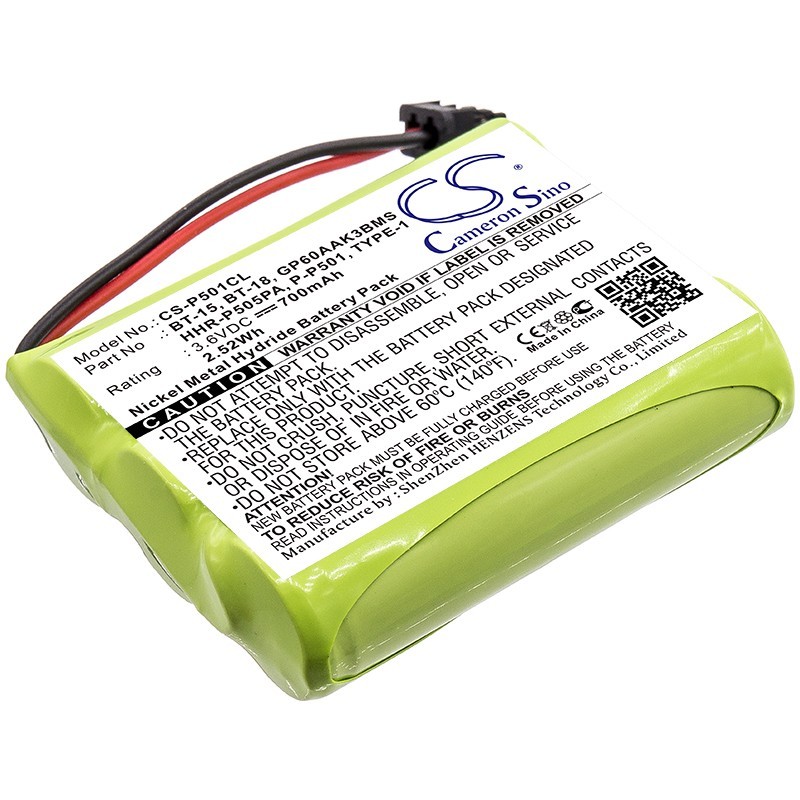 Batterie pour Uniden EXAI980 (700 mAh/2.52 Wh, 3.6 V)