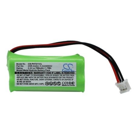 Batterie pour Philips DECT 2153 (700 mAh/1.68 Wh, 2.4 V)