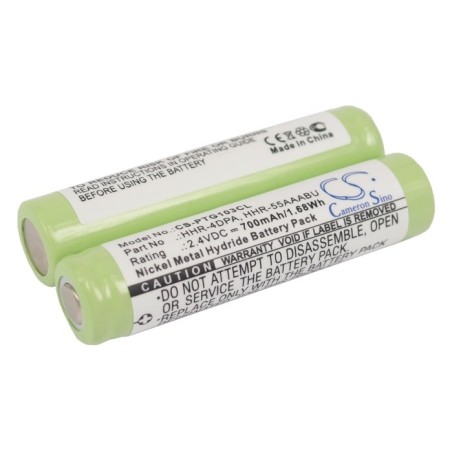 Batterie pour Panasonic KX-TH1221 (700 mAh/1.68 Wh, 2.4 V)