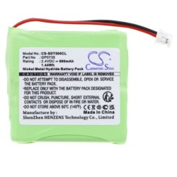 Batterie pour V Tech GP0845 (600 mAh/1.44 Wh, 2.4 V)