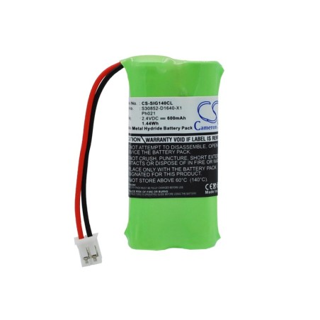 Batterie pour Siemens PH021 (600 mAh/1.44 Wh, 2.4 V)