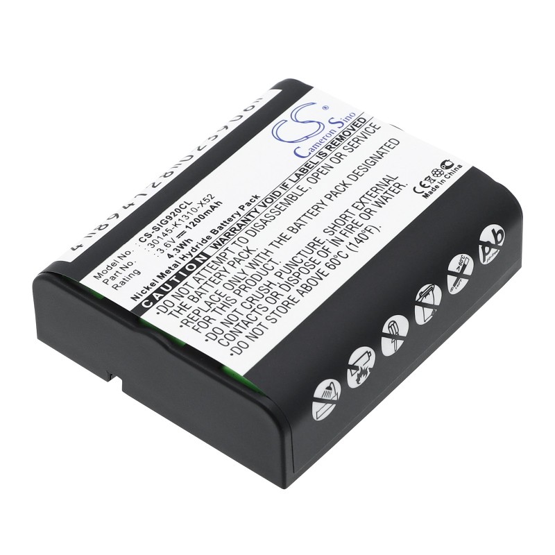 Batterie pour Commodore 250 (1200 mAh/4.32 Wh, 3.6 V)
