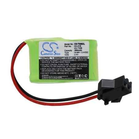Batterie pour Panasonic KX-A16 (300 mAh/0.72 Wh, 2.4 V)