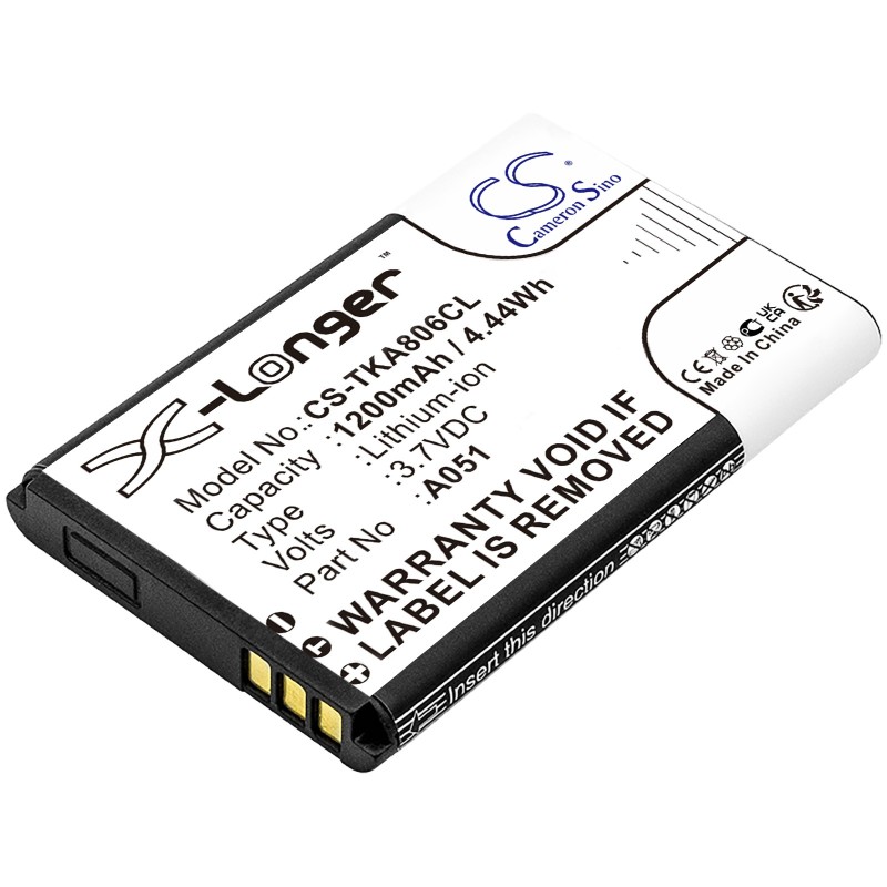 Batterie pour Vertical CP2001 IP DECT (1200 mAh/4.44 Wh, 3.7 V)