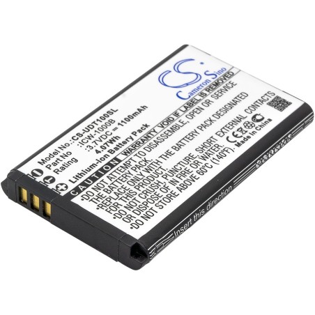 Batterie pour Incom ICW-1000B (1100 mAh/4.07 Wh, 3.7 V)