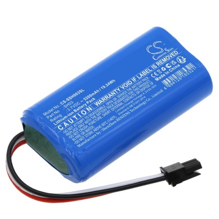 Batterie pour Simplehuman SH03 (5200 mAh/19.24 Wh, 3.7 V)