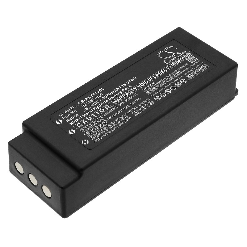 Batterie pour Akerstroms MC96 (3000 mAh/18 Wh, 6 V)
