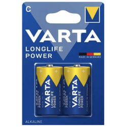 Pack de 2 piles varta C 1,5V Alcaline