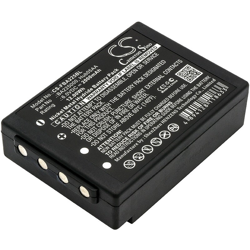 Batterie pour HBC BA206030 (2000 mAh/12 Wh, 6 V)