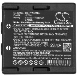 Batterie pour Hetronic Nova (600 mAh/5.76 Wh, 9.6 V)