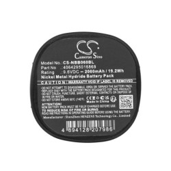 Batterie pour NBB 2.260.1010 (2000 mAh/19.2 Wh, 9.6 V)