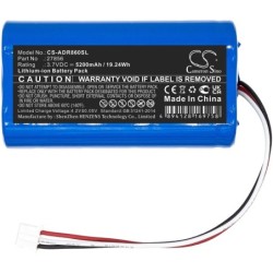 Batterie pour Albrecht DR860 (5200 mAh/19.24 Wh, 3.7 V)