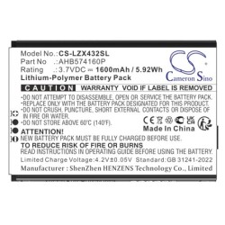 Batterie pour Launch X431 (1600 mAh/5.92 Wh, 3.7 V)