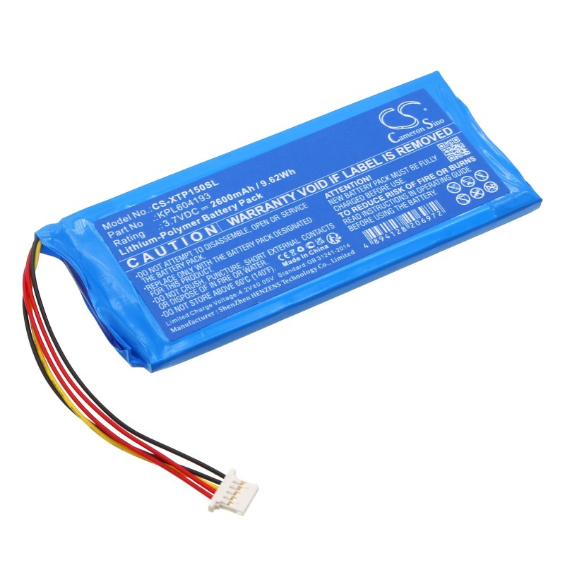 Batterie pour XTOOL TP150 TPMS Diagnostic Tool (2600 mAh/9.62 Wh, 3.7 V)